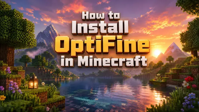 Step-by-step visual guide on how to install OptiFine in Minecraft for better FPS and graphics