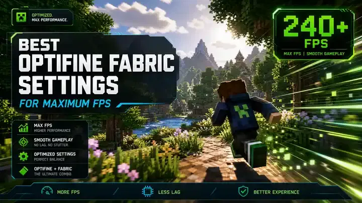 Optimized OptiFine Fabric settings guide for low-end, mid-range, and high-end PCs to achieve maximum FPS and smooth Minecraft gameplay.