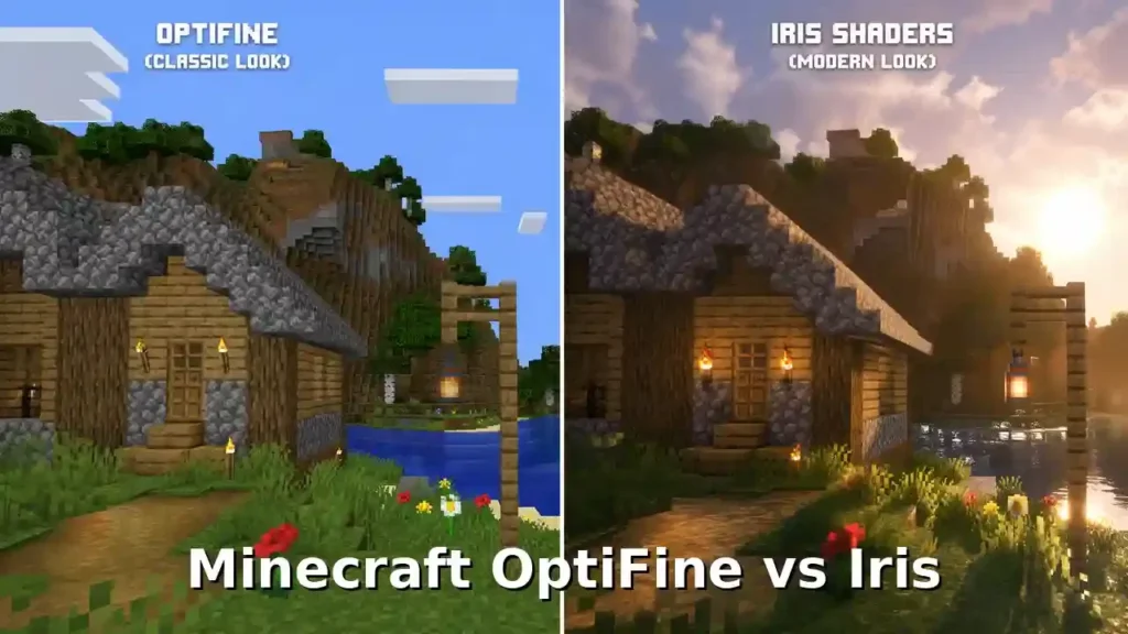 Minecraft OptiFine vs Iris shader mod comparison