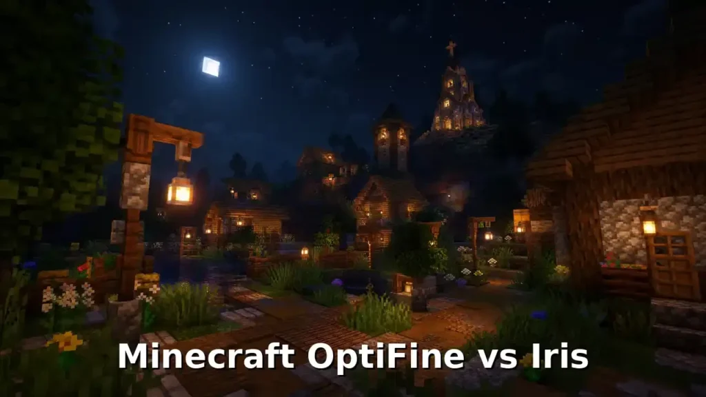 Minecraft OptiFine vs Iris FPS benchmark comparison