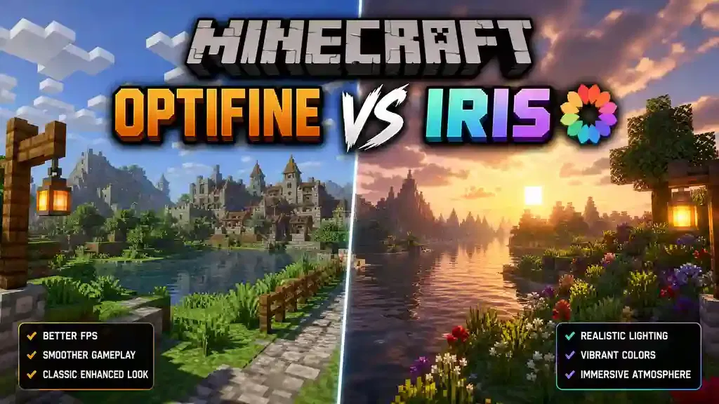 Minecraft OptiFine vs Iris