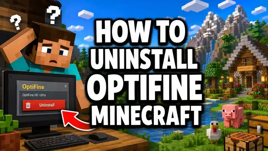 how to uninstall optifine minecraft
