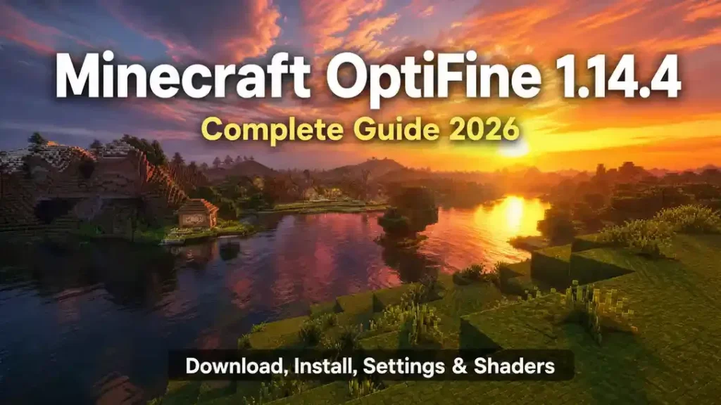Minecraft OptiFine 1.14.4 with shaders and FPS boost