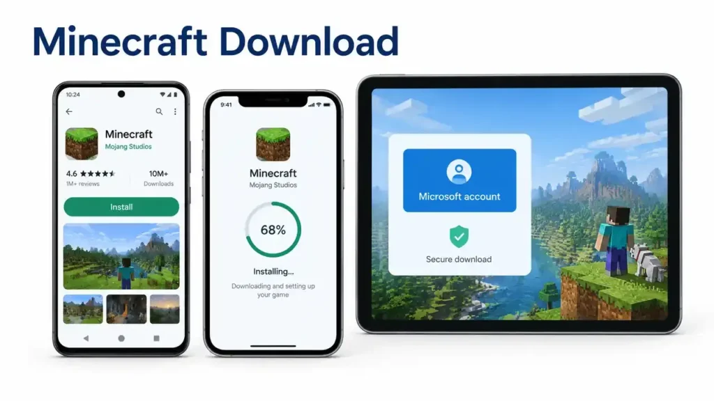 Download Minecraft on Android and iPhone
