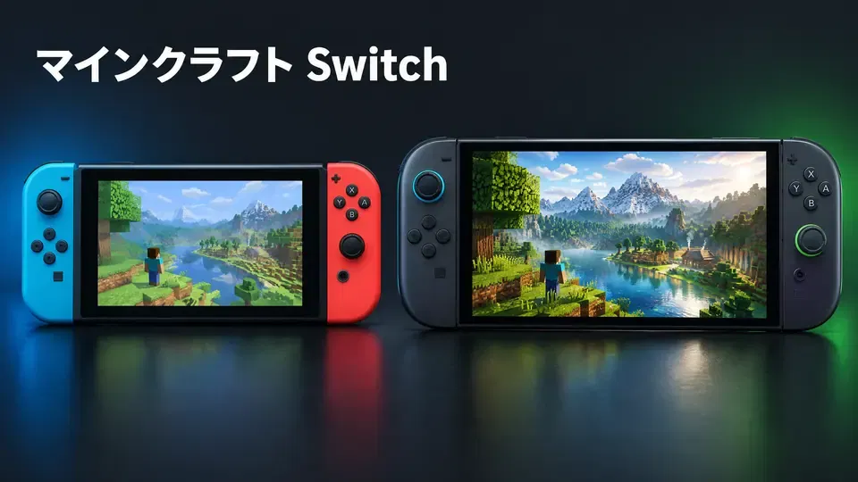 マインクラフト Switch版をNintendo Switchで遊ぶ画面