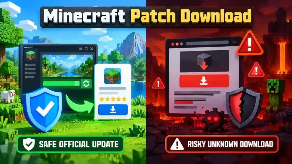 Safe Minecraft patch download from official sources