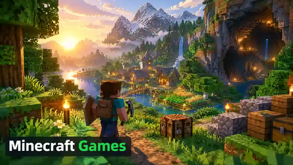 Minecraft games on PC mobile and console