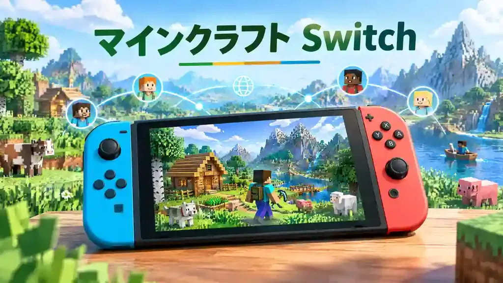 Nintendo Switchで遊ぶマインクラフトのゲーム画面