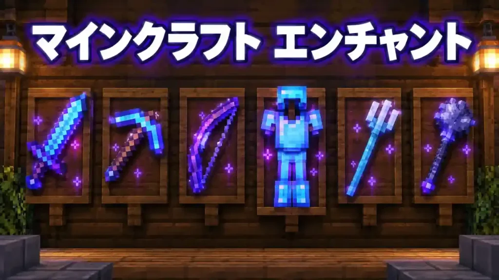 マインクラフト エンチャントの基本とエンチャントテーブル