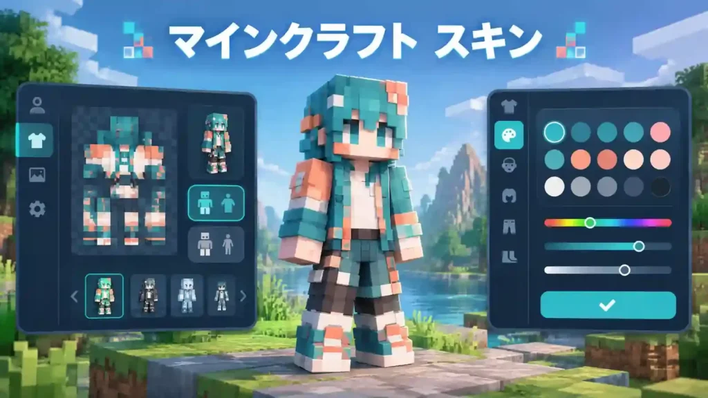 マインクラフト スキンを変更してキャラクターをカスタマイズする方法