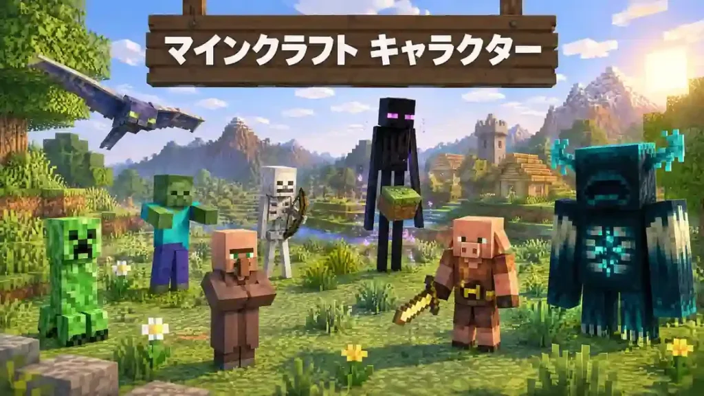 マインクラフト キャラクターと代表的なモブ一覧