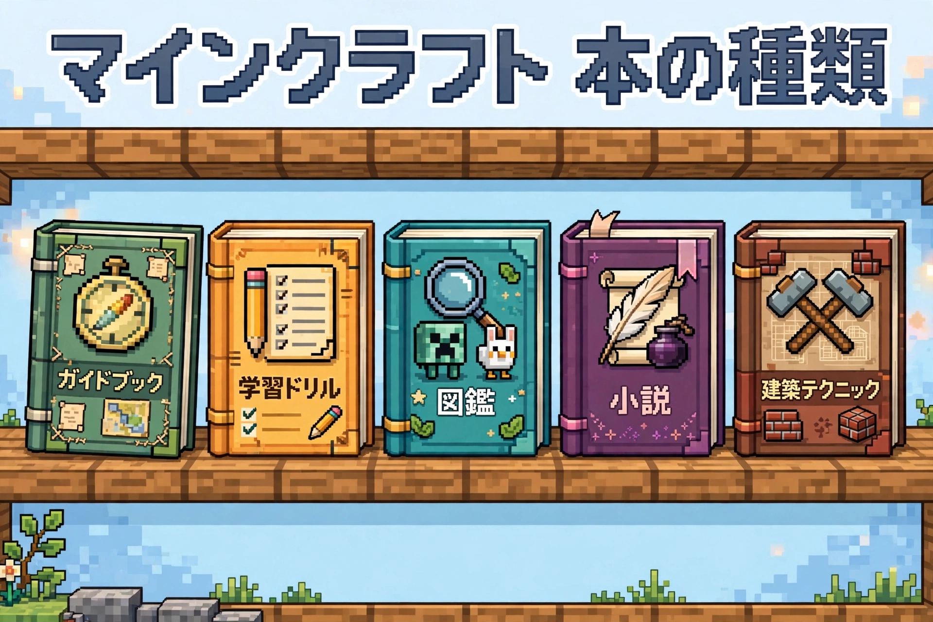 マインクラフト 本の種類