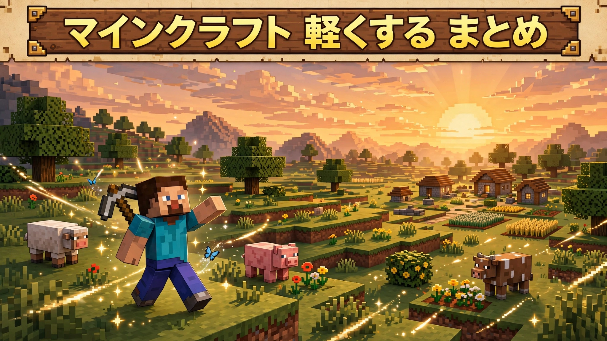 マインクラフト 軽くする:軽量化設定で快適に遊ぶイメージ