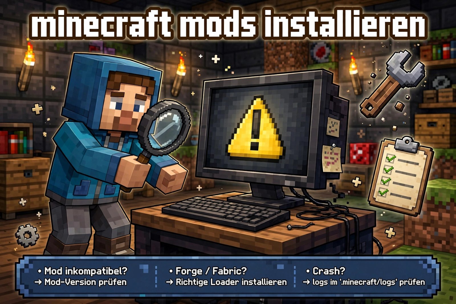 minecraft mods installieren – Fehlerbehebung bei Mod-Problemen