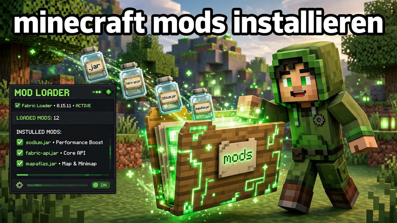 minecraft mods installieren – Mods-Ordner mit .jar-Dateien
