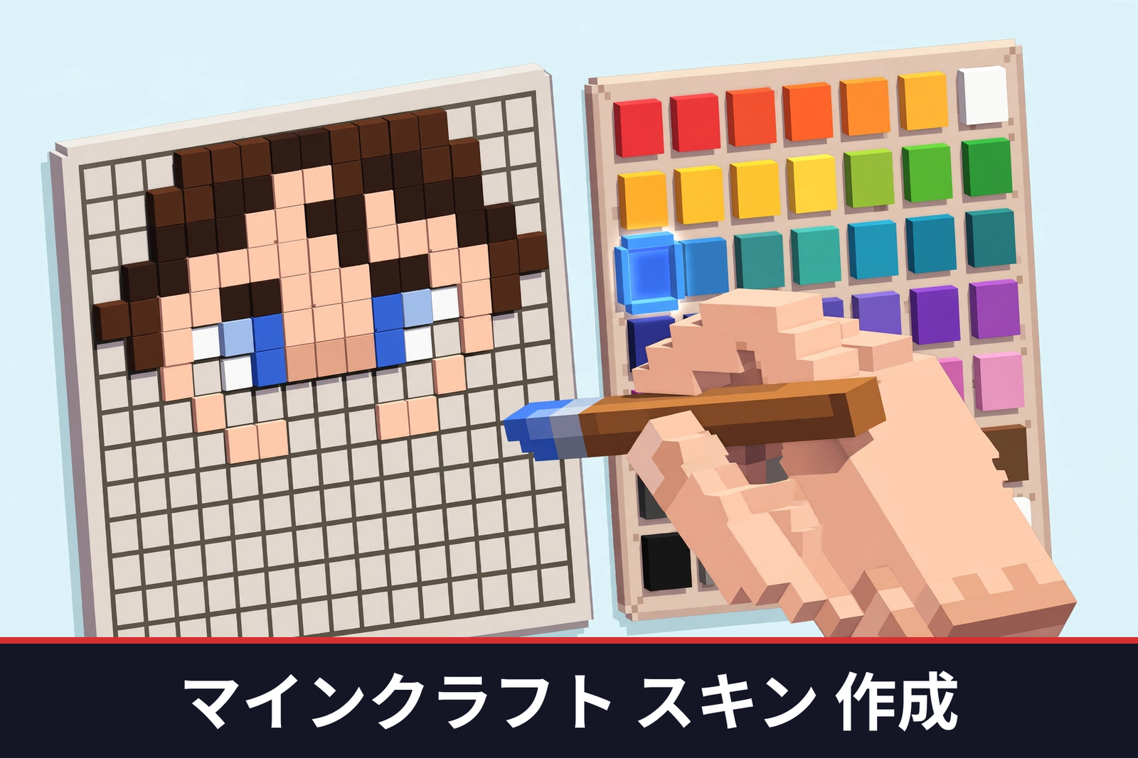 マインクラフト スキン 作成エディターのイメージ